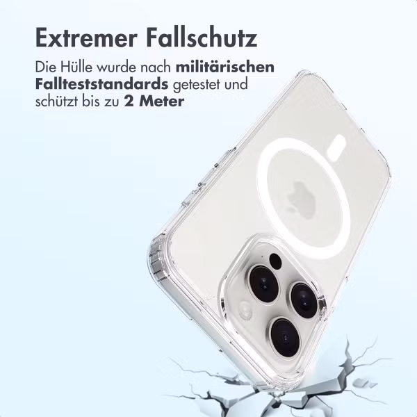 Accezz Xtreme Impact Backcover mit MagSafe Apple iPhone 15 Pro - Transparent