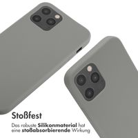 imoshion SilikonHülle mit Band Apple iPhone 12 (Pro) - Hellgrau