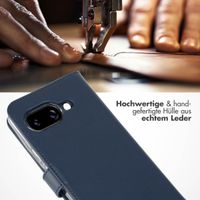 Selencia Echtleder Klapphülle Google Pixel 9A - Blau