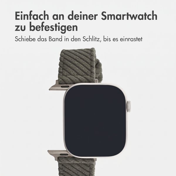 imoshion Corduroy-Band für Apple Watch | 44/45/46/49 mm - Grün