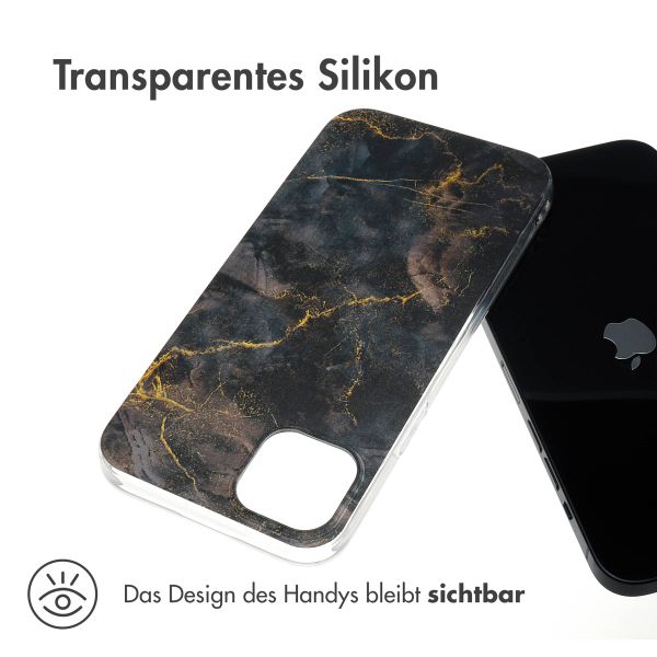 imoshion Design Hülle für das iPhone 15 Plus - Black Marble