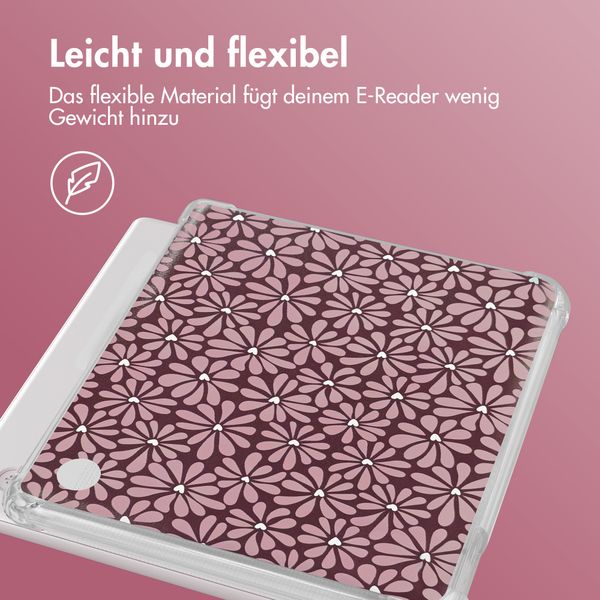 imoshion Design Clear Backcover Kobo Libra Colour - Bloom Love Blush