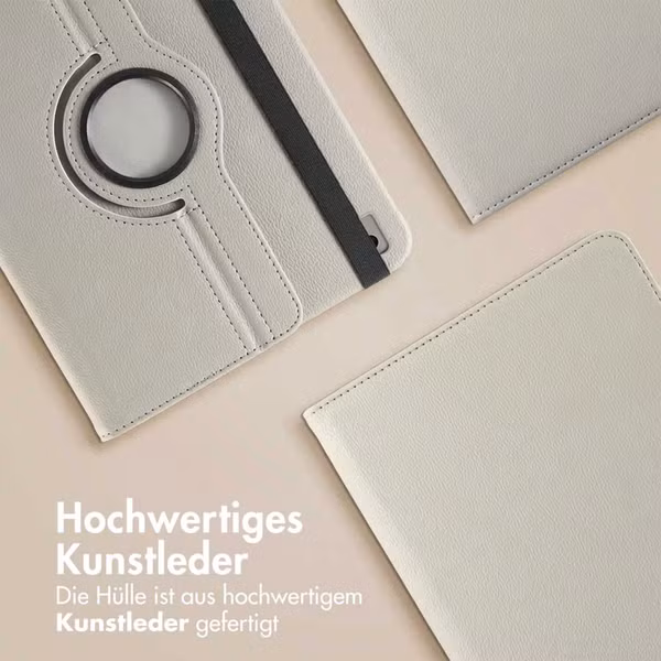 imoshion 360° drehbare Klapphülle Apple iPad 9 (2021) 10.2 Zoll / iPad 8 (2020) 10.2 Zoll / iPad 7 (2019) 10.2 Zoll - Grau