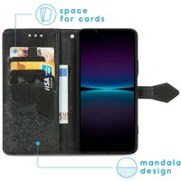 imoshion Mandala Klapphülle für das Sony Xperia 1 IV - Schwarz