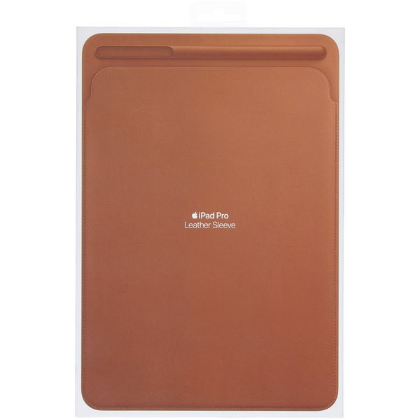 Apple Leather Sleeve Apple iPad 9 (2021) 10.2 Zoll / iPad 8 (2020) 10.2 Zoll / iPad 7 (2019) 10.2 Zoll / Air 3 (2019) / Pro 10.5 (2017) - Saddle Brown