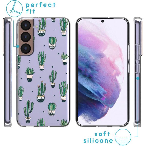 imoshion Design Hülle für das Samsung Galaxy S22 - Allover Cactus