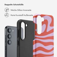 Selencia Vivid Back Cover Samsung Galaxy S23 - Dream Swirl Pink