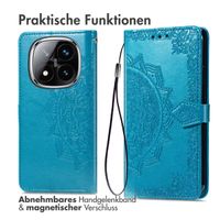 imoshion Mandala Klapphülle Xiaomi Redmi Note 14 Pro Plus (5G) - Türkis