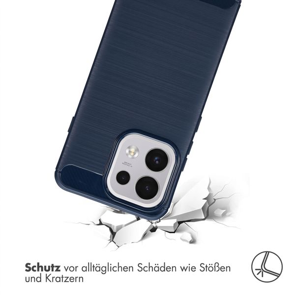 imoshion Brushed Back Cover Oppo Reno 16 F - Dunkelblau