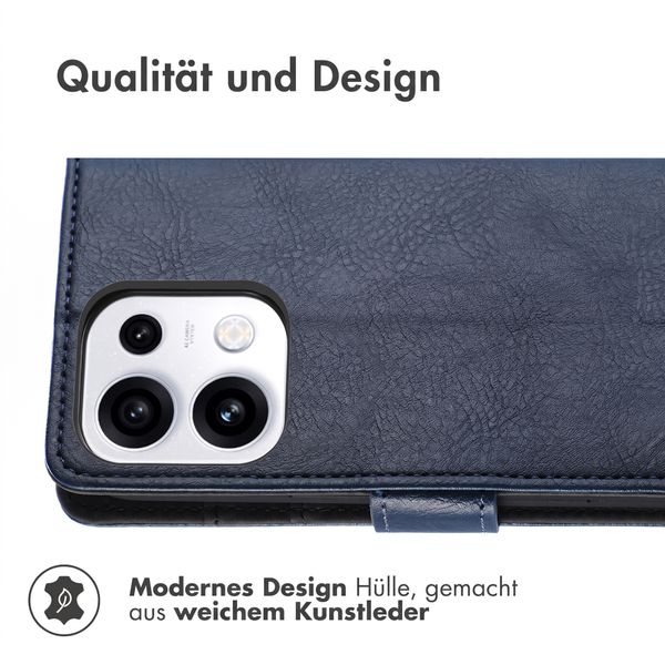 imoshion Luxuriöse Klapphülle Oppo Reno 16 / 16 Pro - Dunkelblau