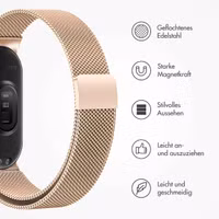 imoshion Magnetisches Milanaise Armband für das  Xiaomi Smart Band 8 / 9 - Rosé gold
