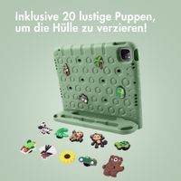 imoshion Kindersichere Schutzhülle mit abnehmbaren Ansteckern Apple iPad 11 (2025) 11 Zoll A16 / iPad 10 (2022) 10.9 Zoll - Olive Green