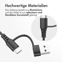 imoshion Ladekabel für die Samsung Galaxy Watch USB-C und USB-A - 2 Meter