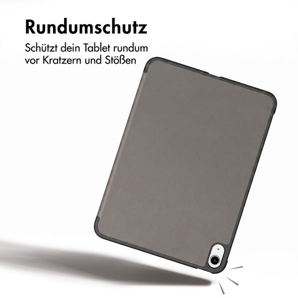 imoshion Trifold Klapphülle Apple iPad 11 (2025) 11 Zoll A16 / iPad 10 (2022) 10.9 Zoll - Grau