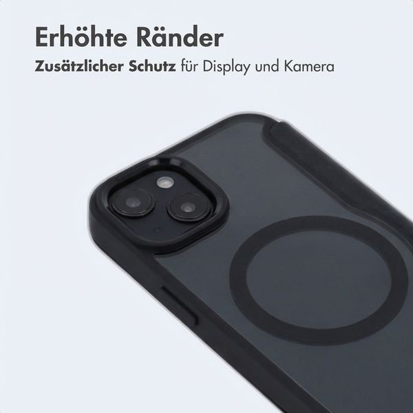 imoshion Transparente Bookcase mit MagSafe Apple iPhone 15 - Schwarz