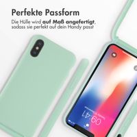 imoshion SilikonHülle mit Band Apple iPhone X / Xs - Mintgrün