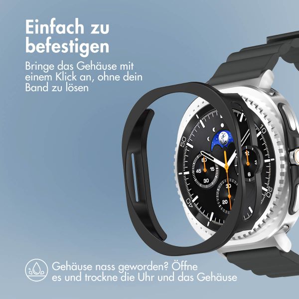 imoshion Bumper Hard Case für das Samsung Galaxy Watch 8 Classic (46 mm) - Schwarz