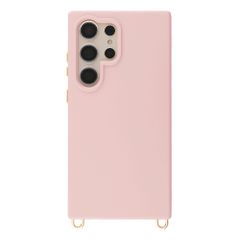 Selencia Rivièra Backcover mit MagSafe mit abnehmbaren Haken Samsung Galaxy S24 Ultra - Sorbet Pink