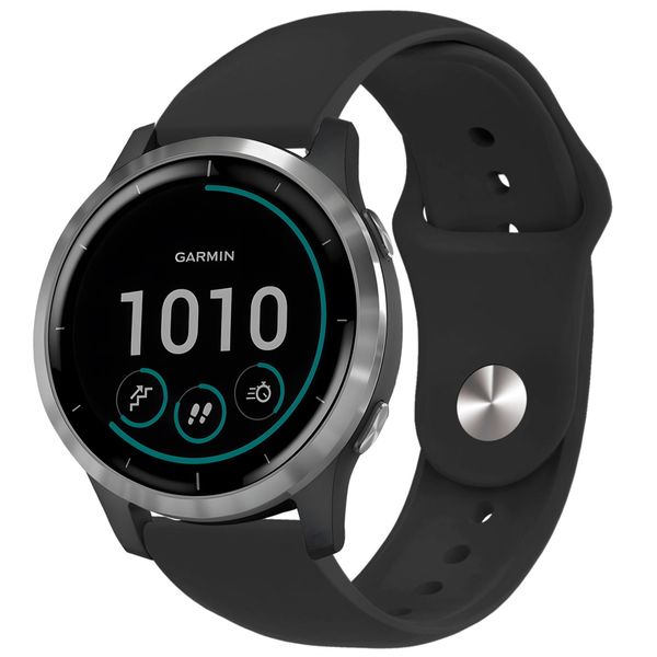 imoshion Silikonband Sport für das Garmin Vivoactive 4 - Schwarz