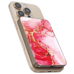 Selencia Vivid Powerbank 5.000 mAh - MagSafe und Qi - Desert Gold / Rosy Marble