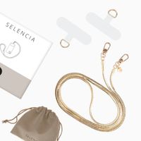 Selencia Sleek Chain-Handykette (extra lang 145 cm) - Gold