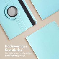 imoshion 360° drehbare Klapphülle Apple iPad 9 (2021) 10.2 Zoll / iPad 8 (2020) 10.2 Zoll / iPad 7 (2019) 10.2 Zoll - Hellblau