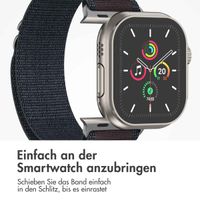 imoshion Nylon Alpine Armband für das  Apple Watch Series 1 t/m 11 / SE / Ultra (44/45/46/49 mm) - Indigo