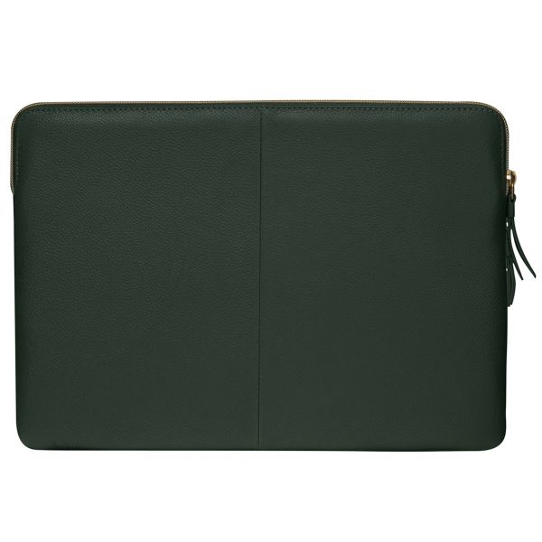 dbramante1928 ﻿Paris+ Sleeve - Laptop Hülle 14 Zoll - Laptop Sleeve - Echtes Leder - MacBook Pro 14 Zoll - Evergreen