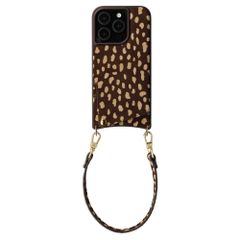 Selencia Nova Echtleder Backcover mit Kartenhalter Apple iPhone 15 Pro - Fawn Chic