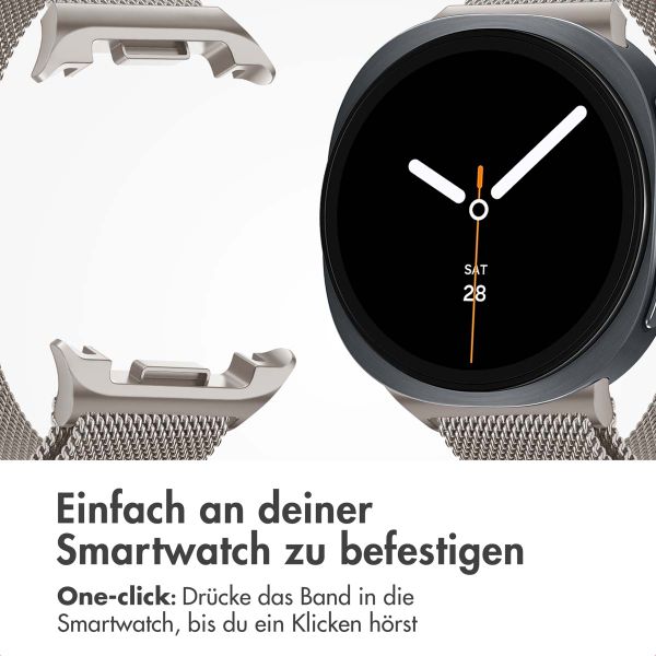 imoshion Magnetisches Milanaise Armband für das  Samsung Galaxy Watch 8 (40/44mm) / Classic (46mm) - Polarstern