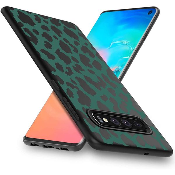 imoshion Design Hülle Samsung Galaxy S10 - Leopard - Grün / Schwarz