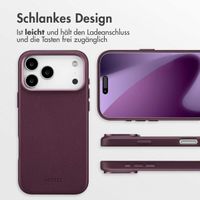 Accezz MagSafe Leather Backcover Apple iPhone 17 Pro Max - Heath Purple
