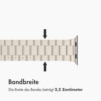 imoshion Edelstahlarmband für Apple Watch | 44/45/46/49 mm - Starlight