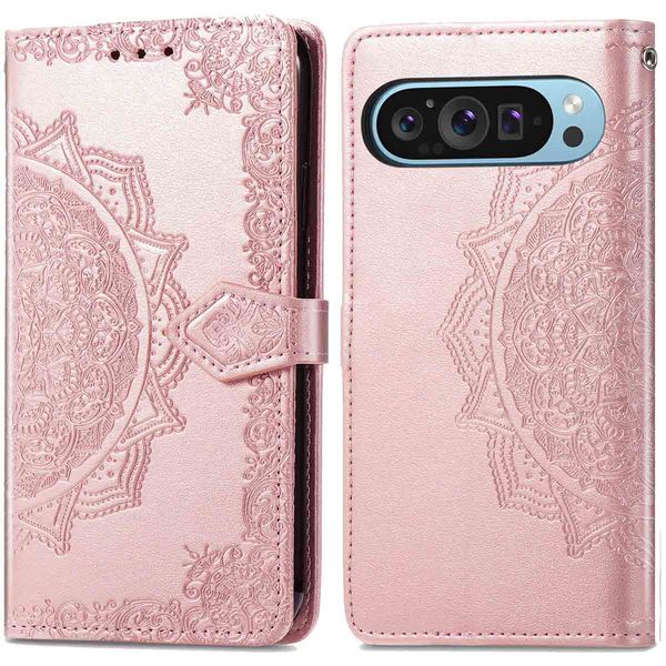 imoshion Mandala Klapphülle für das Google Pixel 9 Pro XL - Rose Gold