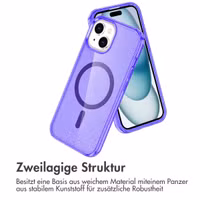 imoshion Sparkle Back Cover mit MagSafe Apple iPhone 15 - Glitzer Violett