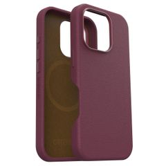 OtterBox Symmetry Cactus Leder Back Cover MagSafe Apple iPhone 16 Pro - Maroon Bells