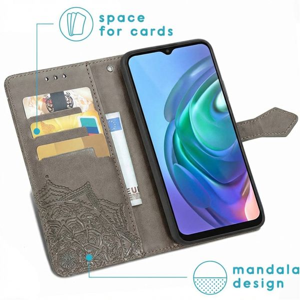 imoshion Mandala Klapphülle Motorola Moto G30 / G20 / G10 (Power) - Grau