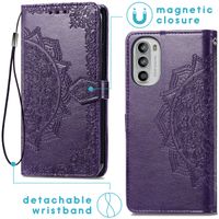 imoshion Mandala Klapphülle für das Motorola Moto G52 / G82 - Violett