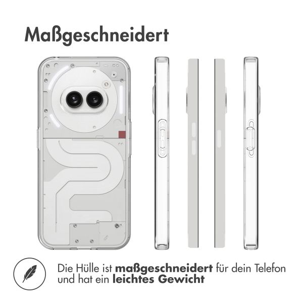 Accezz TPU Clear Cover für das Nothing Phone (2a) / 2(a) Plus - Transparent