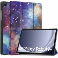 imoshion Design Trifold Klapphülle für das Samsung Galaxy Tab A9 Plus - Space