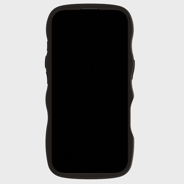 Holdit Wavy Case für das Apple iPhone 16 Pro - Black / Transparent