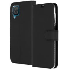 Accezz Wallet TPU Klapphülle Samsung Galaxy A12 - Schwarz