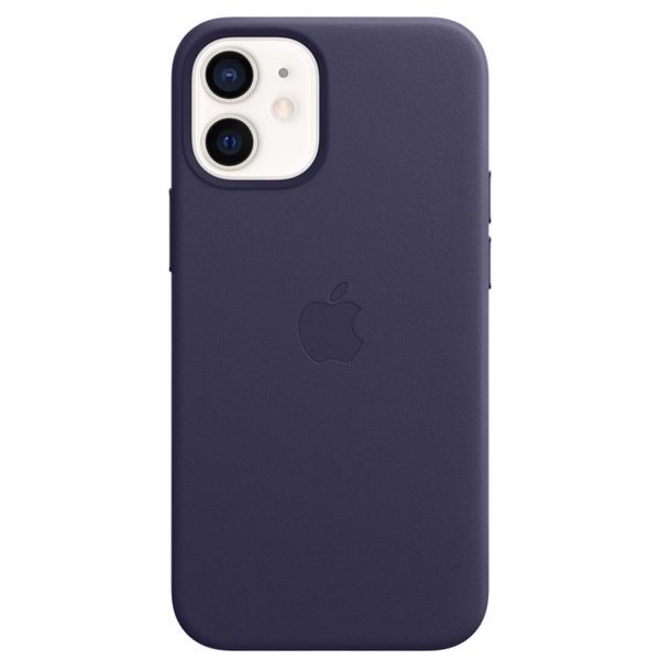 Apple Leder-Case MagSafe für das iPhone 12 Mini - Deep Violet