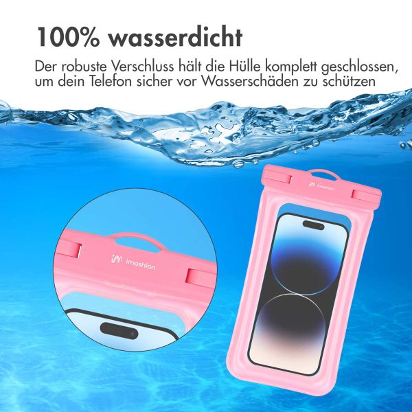 imoshion ﻿Universeller, wasserdichter Beutel - wasserdichte Smartphonehülle - Rosa