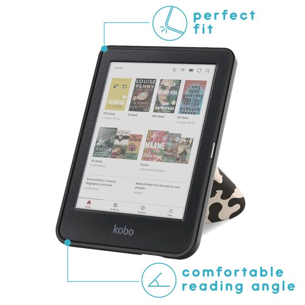 imoshion Design Klappbare Klapphülle Kobo Clara Colour / BW - Leopard