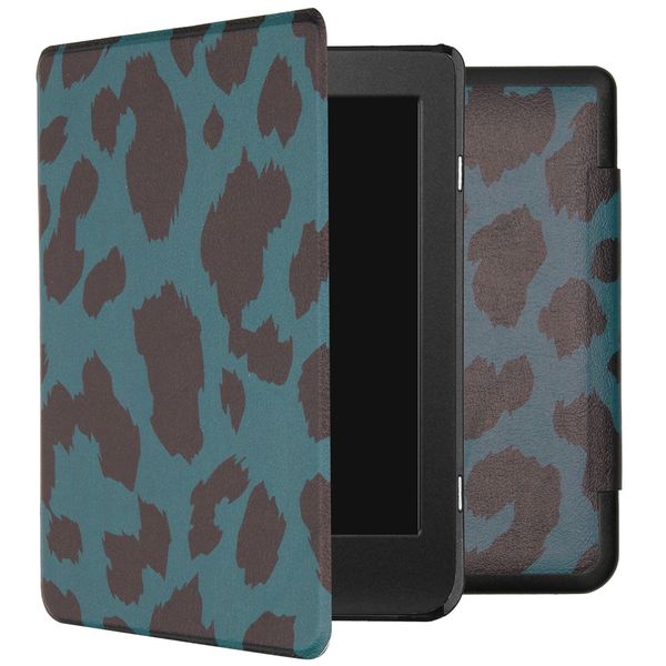 imoshion Design Slim Hard Case Sleepcover für das Kobo Nia - Green Leopard