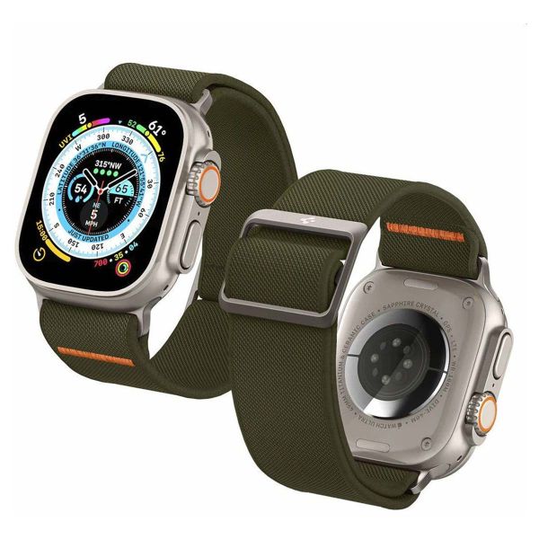 Spigen Lite Fit Ultra Armband für das  Apple Watch Series 1 t/m 11 / SE / Ultra (44/45/46/49 mm) - Khaki
