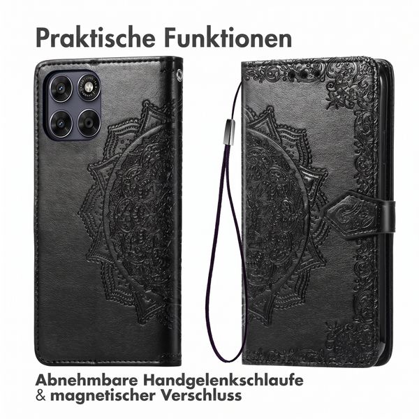 imoshion Mandala Klapphülle Motorola Moto G77 - Schwarz