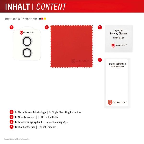 Displex CamGlass Single Kameraprotektor Apple iPhone 16 / 16 Plus / 17