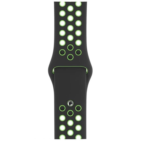 Apple Nike Sport Band Apple Watch Series 1-10 / SE / Ultra (2) - 42/44/45/46/49 mm - Black / Lime Blast